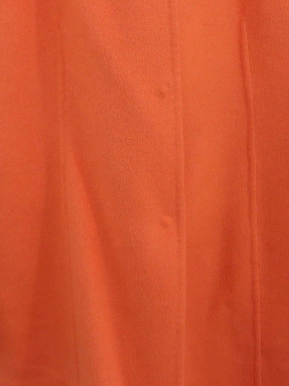 🚩steal Prada Bright Orange Single-Button Wool Trench Coat - Picture 4 of 8